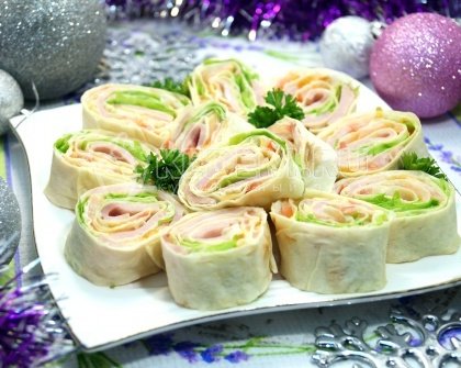 Рулет из лаваша «Закусочный»
