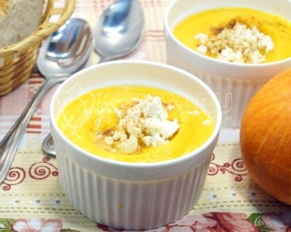 Тыквенный суп-пюре с сыром