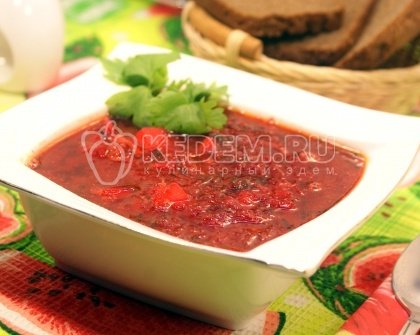 Вкусный борщ с черемшой