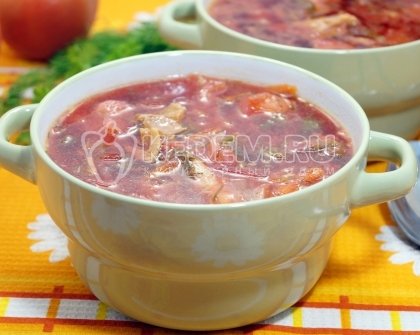 Борщ со щавелем