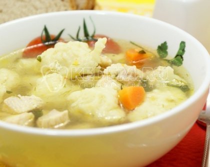 Суп с клецками