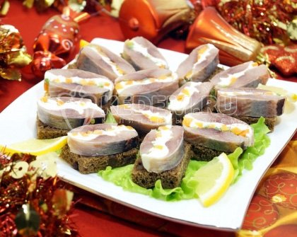 Закуска «Новогодняя селедочка»
